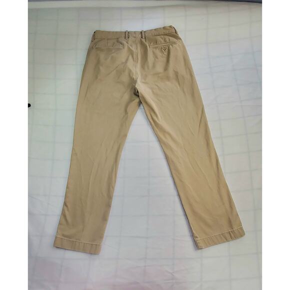 J Crew Pants Mens 32x30 Khaki Tan The Sutton Straight Leg Flat Front Chino Ca14 - Picture 6 of 6